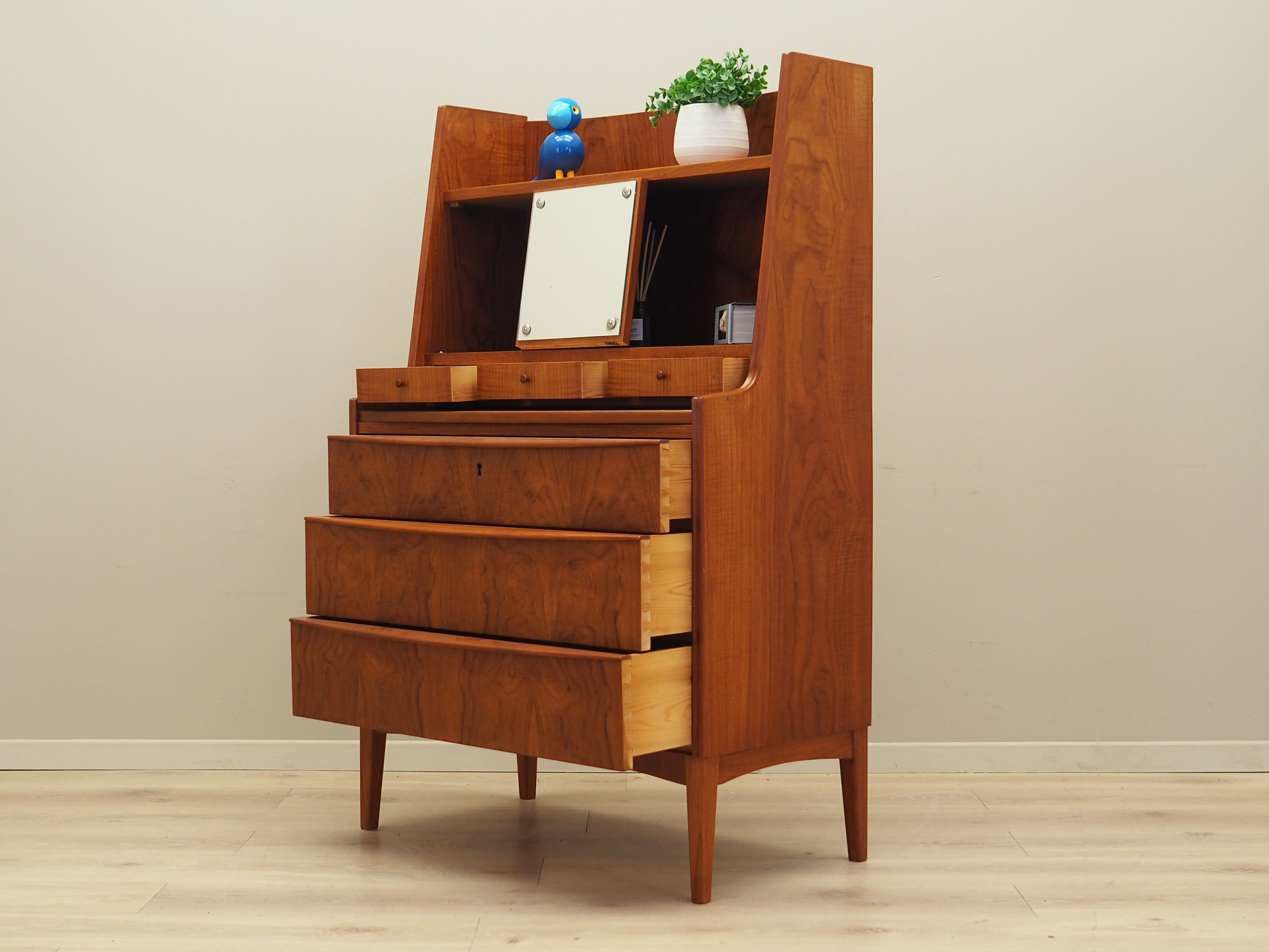 Teak secretary, Danish design, 1970s, production: Denmark