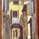 Pair of paintings Alleys of Roquebrune Var