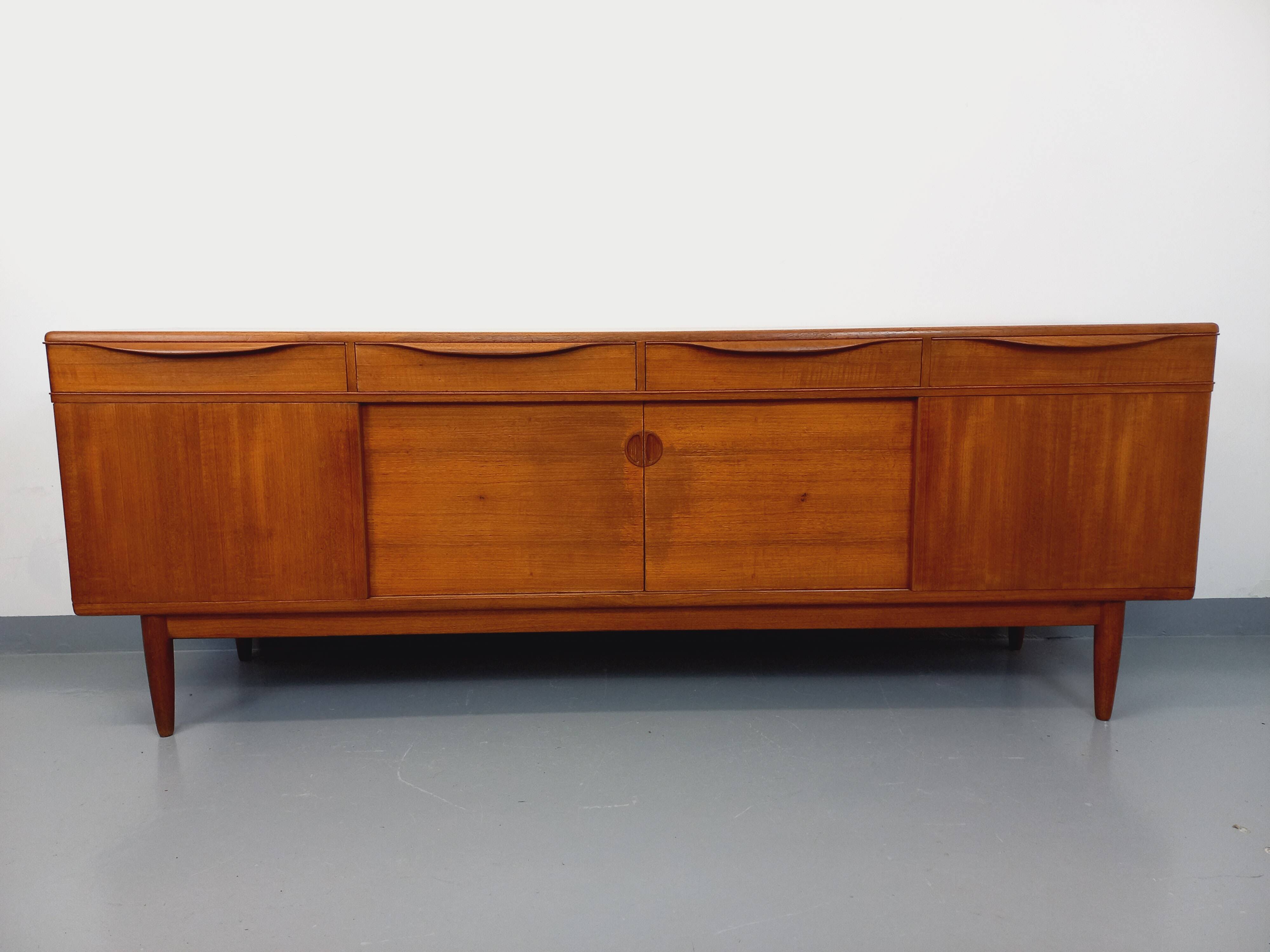 Vintage Scandinavian teak sideboard from the 60s, Johannes Andersen for Samcom