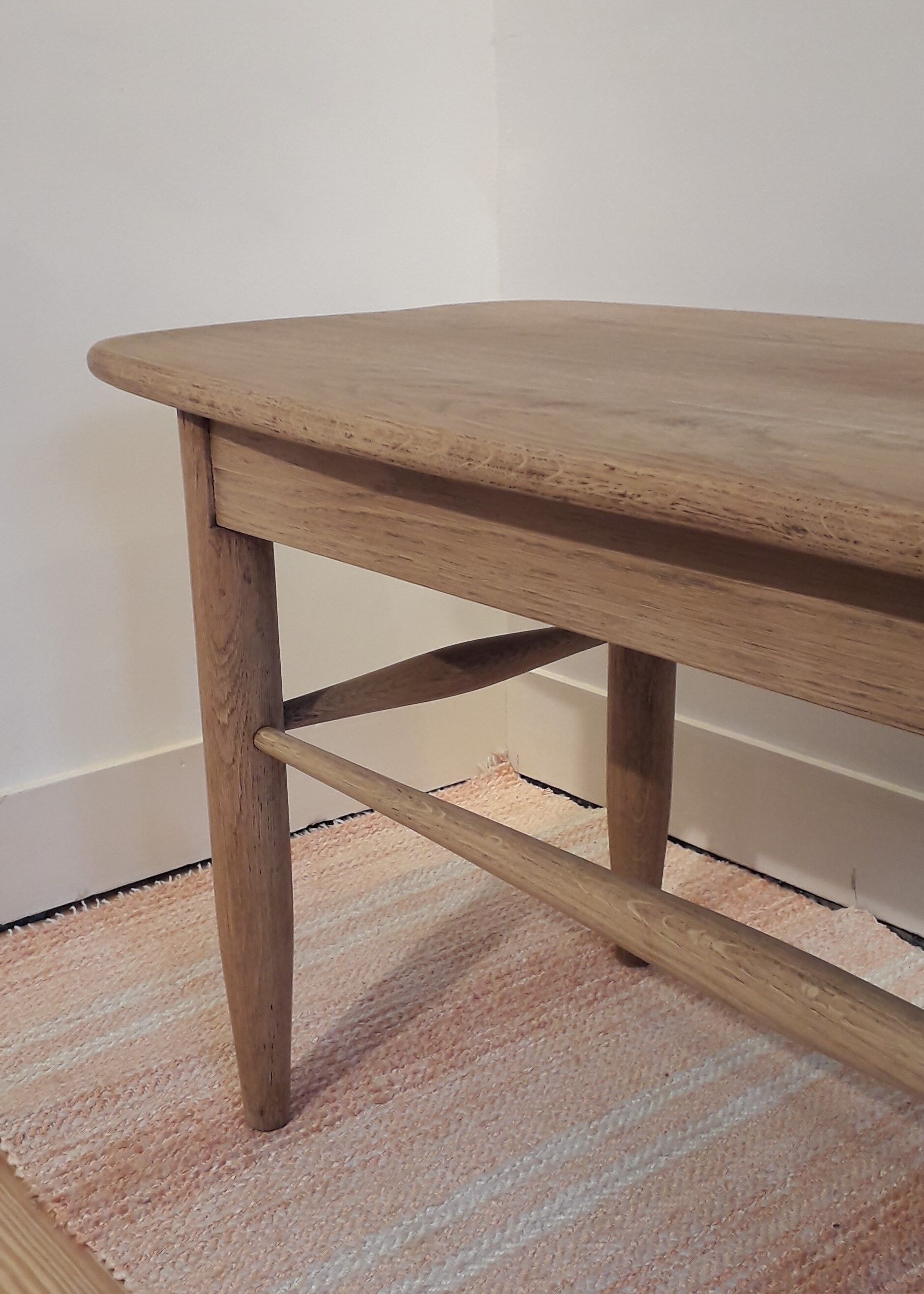 Solid oak coffee table