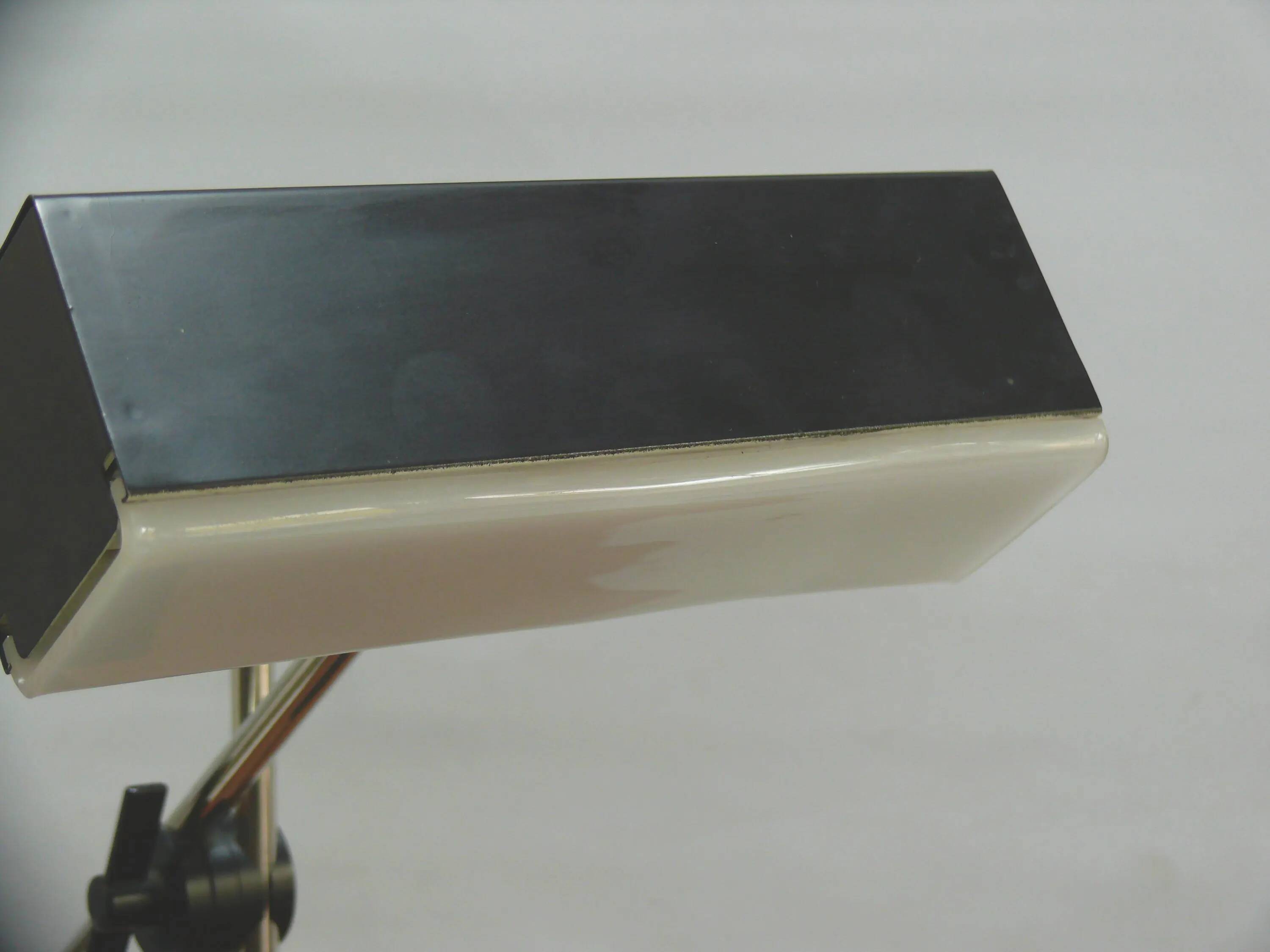 Cubic metal table lamp by Leclaire & Schäfer, 1960s