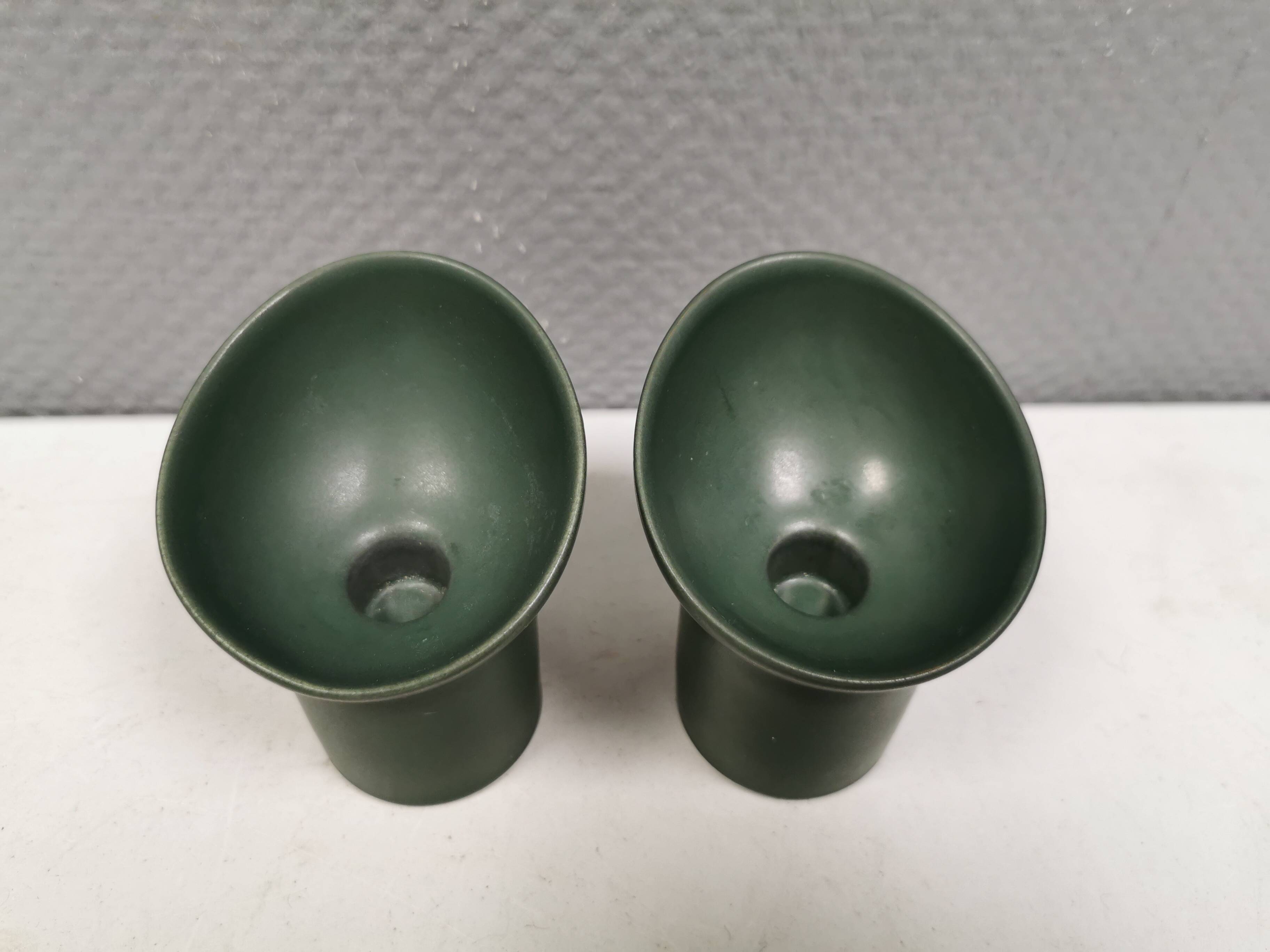 Two very rare Per Rehfeldt candlesticks model Åbo for Søholm Denmark 1991