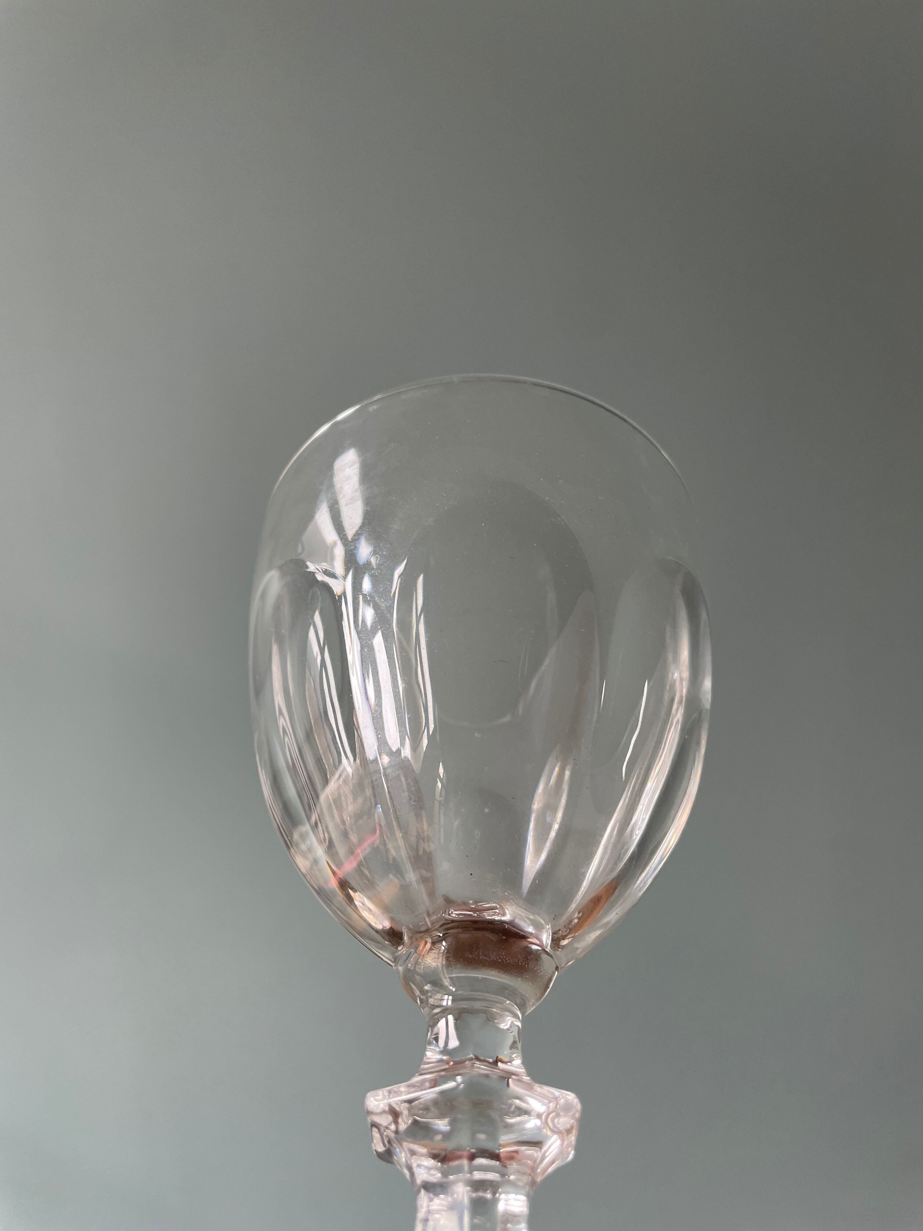 Set of 6 Arques crystal water glasses