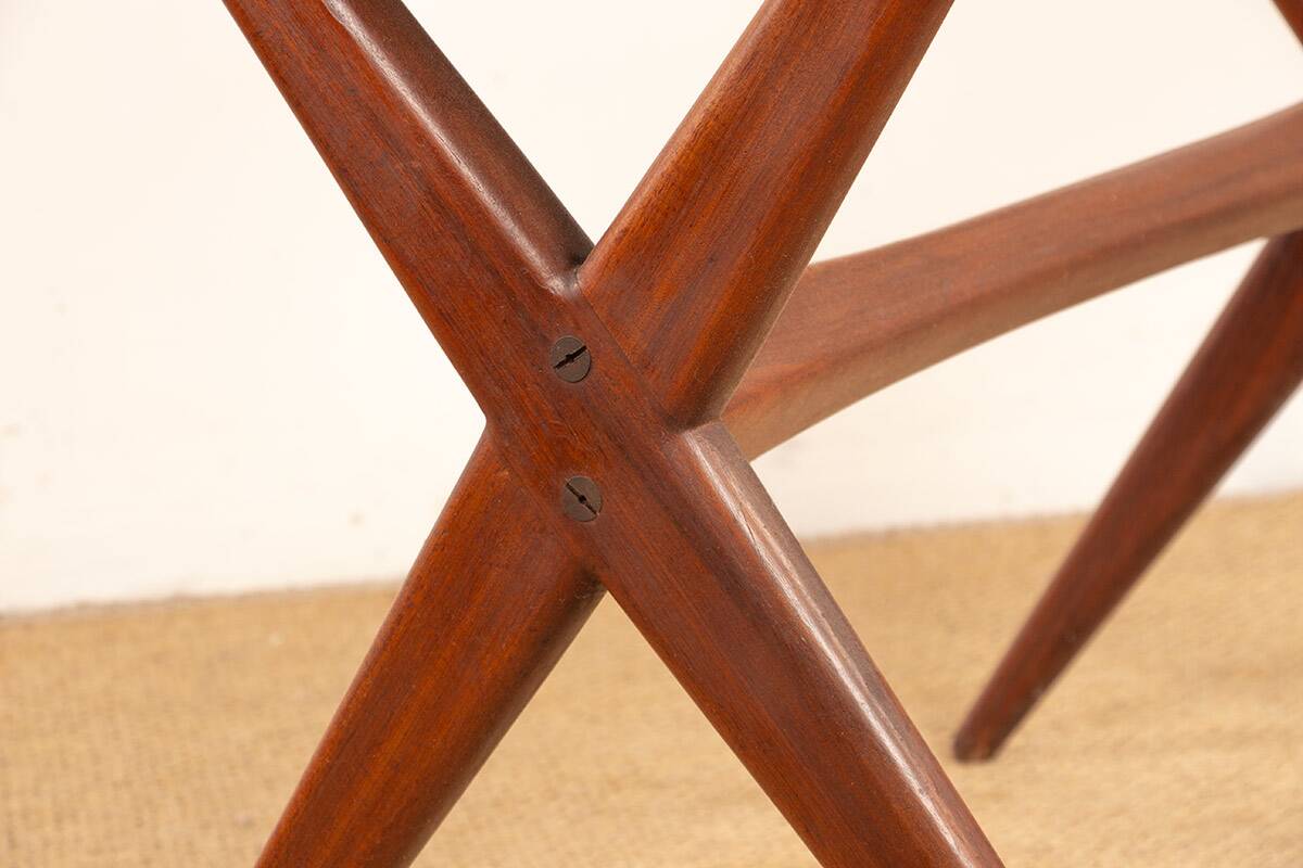 Vintage Danish high and low teak table 1960.