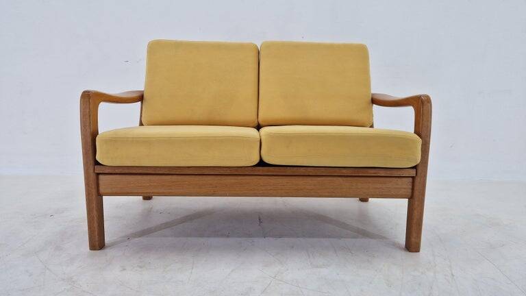 Midcentury 2 seater Teak Sofa by Juul Kristensen, Denmark, 1970s