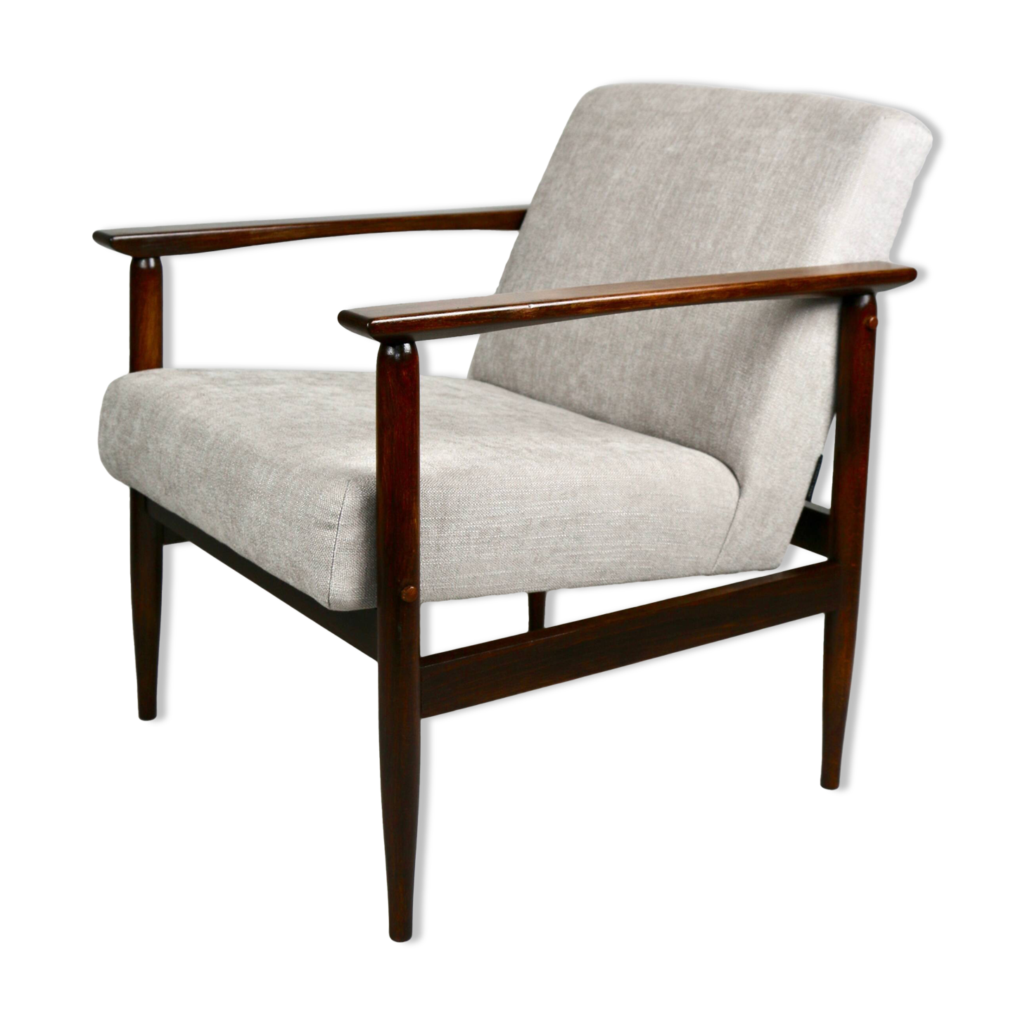 Vintage Light Grey Easy Chair, 1970s
