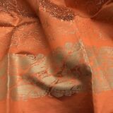 Coral butterfly tablecloth and 12 napkins