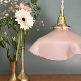 Vintage pink opaline pendant light
