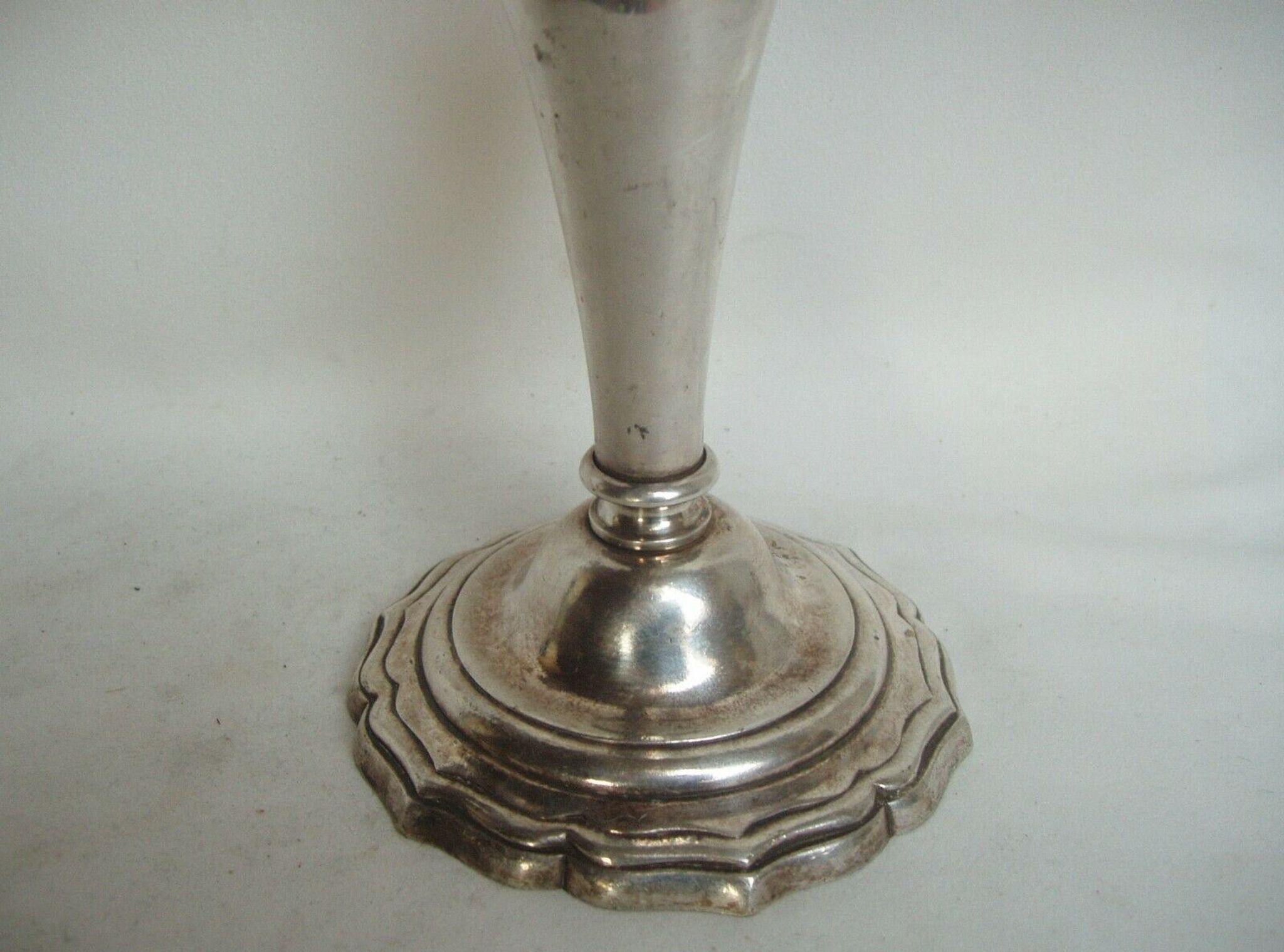 Two-branch silver-plated candle holder from the early twentieth century.