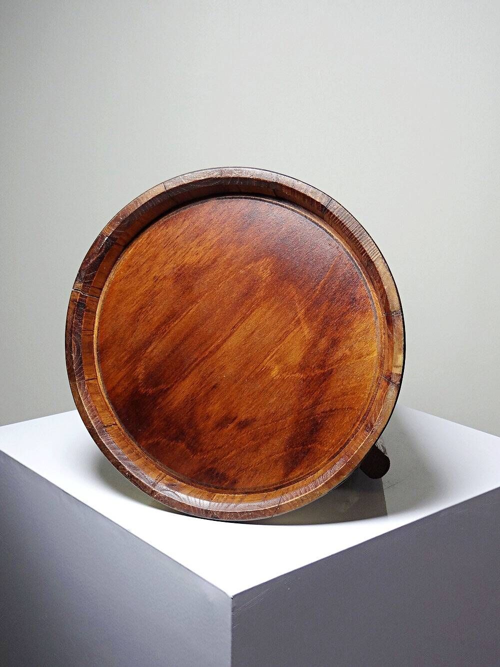 Large handcrafted wooden and brass via ferrata, traditional vintage style