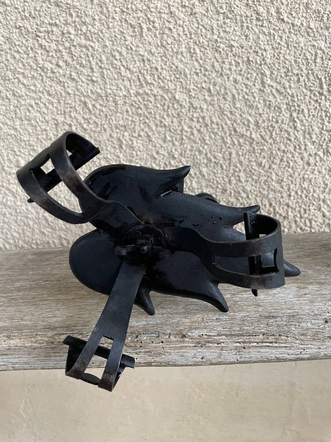 ARTS & CRAFTS PAIR OF CANDLESTICKS