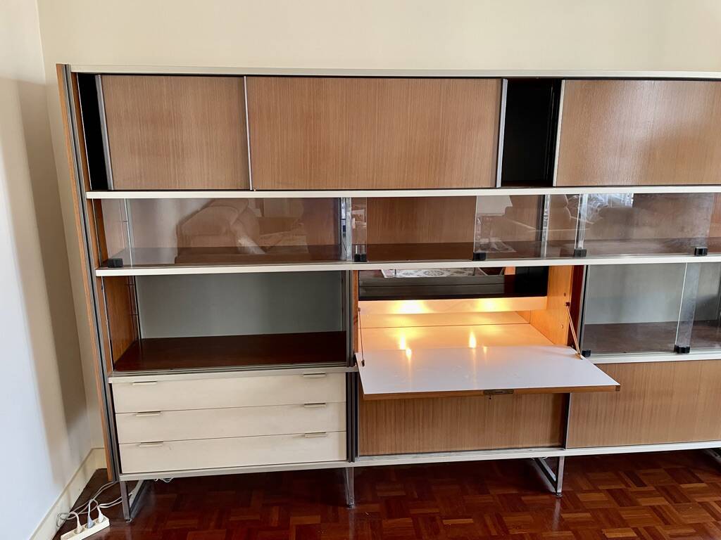 Storage unit, modular bookshelf by Georges Frydman, EFA edition, 1960s.