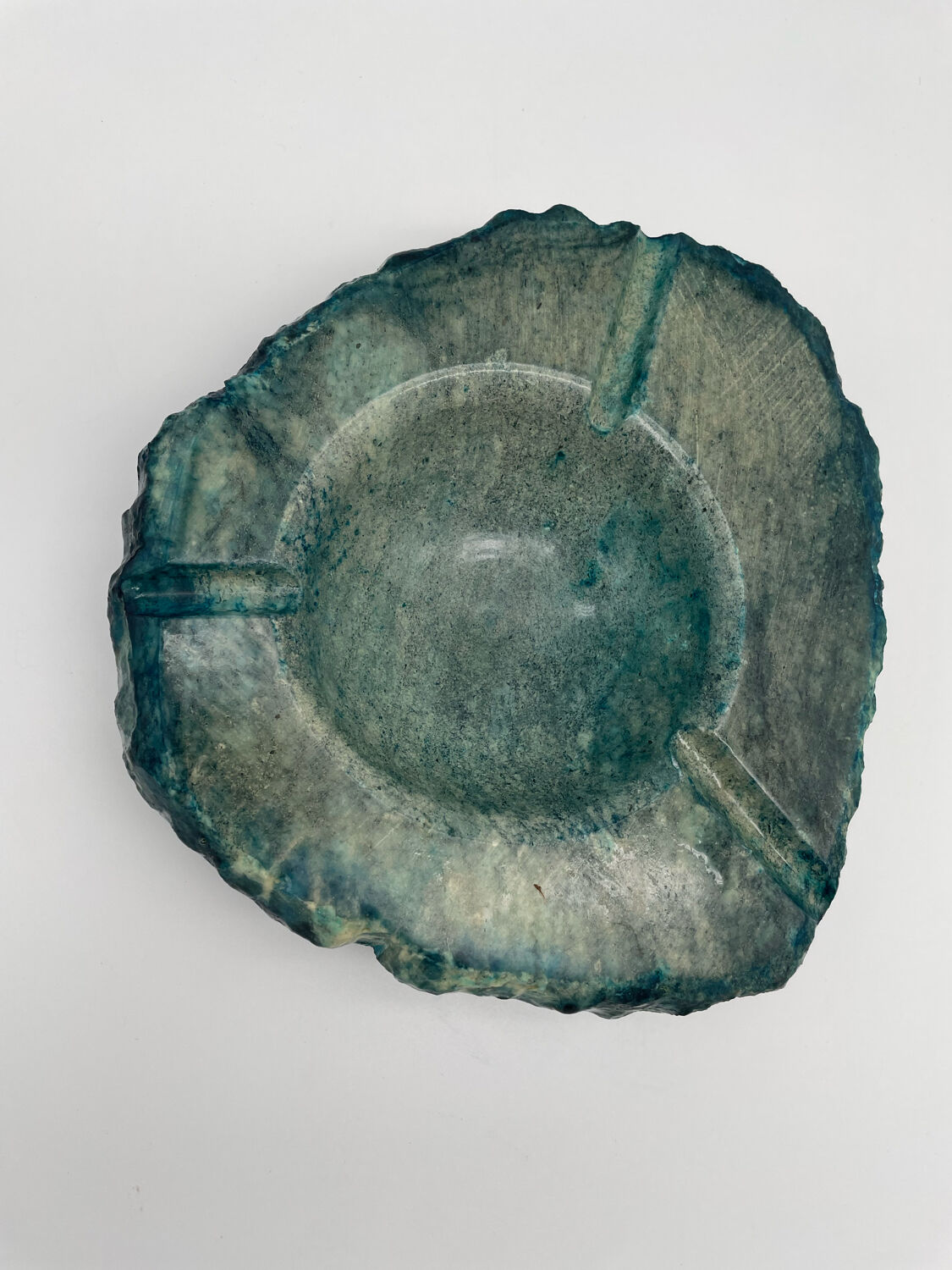 Italian ashtray in blue albarte