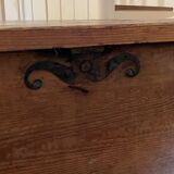 17th-century solid oak chest