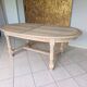 Renovated solid oak extendable oval table