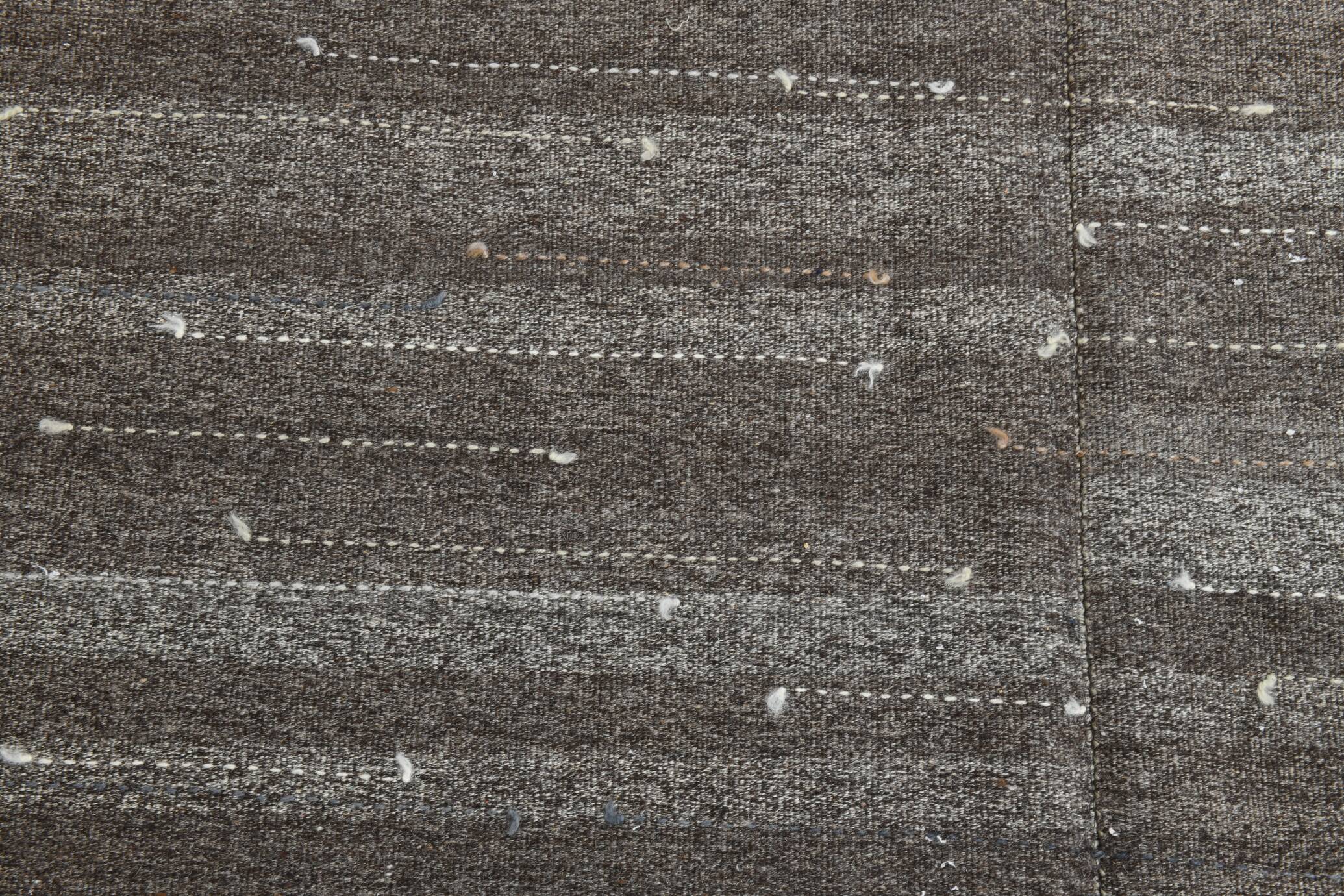 5'9 x 7'10 Vintage Taupe Grey Rug Minimalist Natural Design, 175x240 Cm