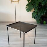Coffee table from the 1950s, perforated metal attributed to M Matégot