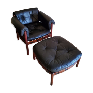 fauteuil avec ottoman