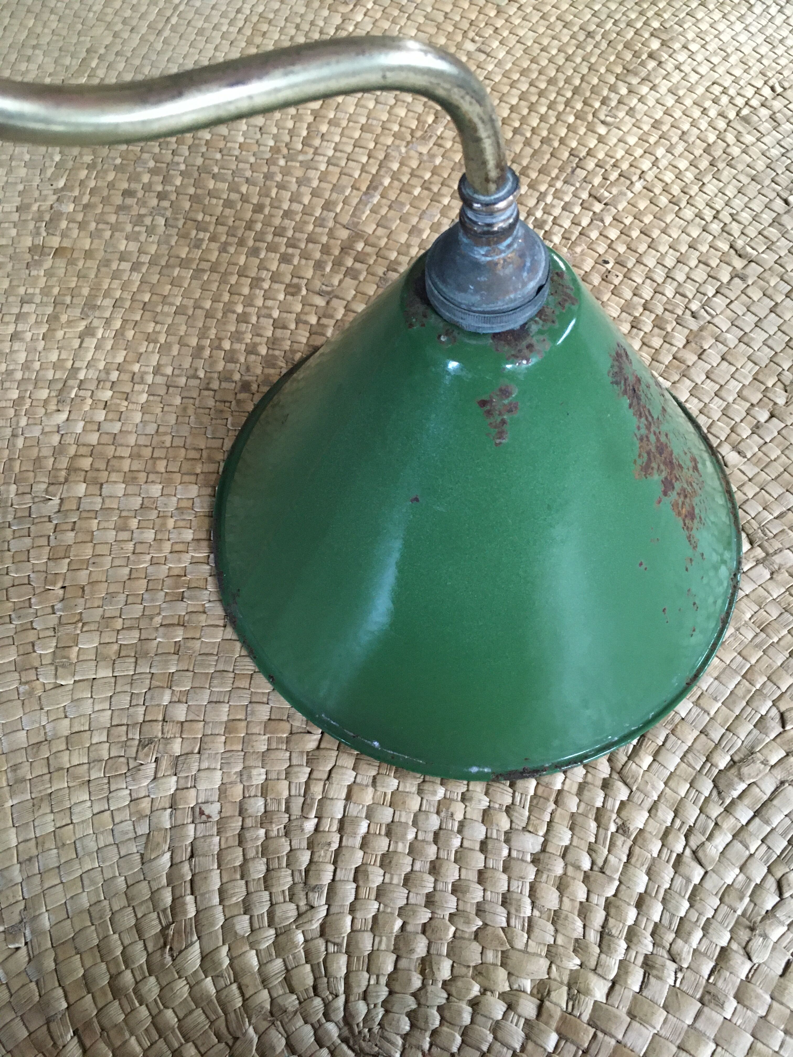 Enamelled sheet metal wall light