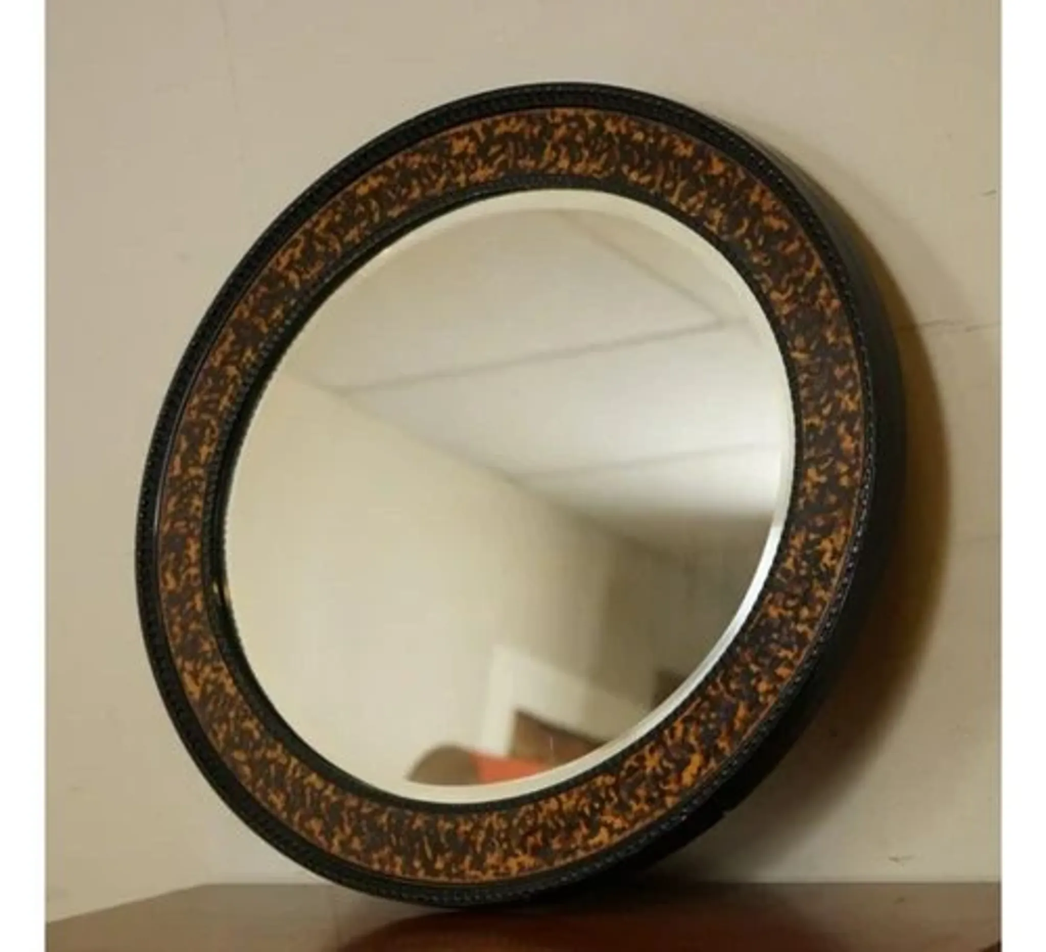 Vintage Oval Wall Mirror in the style of William Yeoward