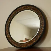 Vintage Oval Wall Mirror in the style of William Yeoward