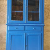 Old sideboard, blue wooden dresser 1960