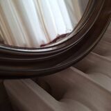 Vintage smoked plexiglass mirror