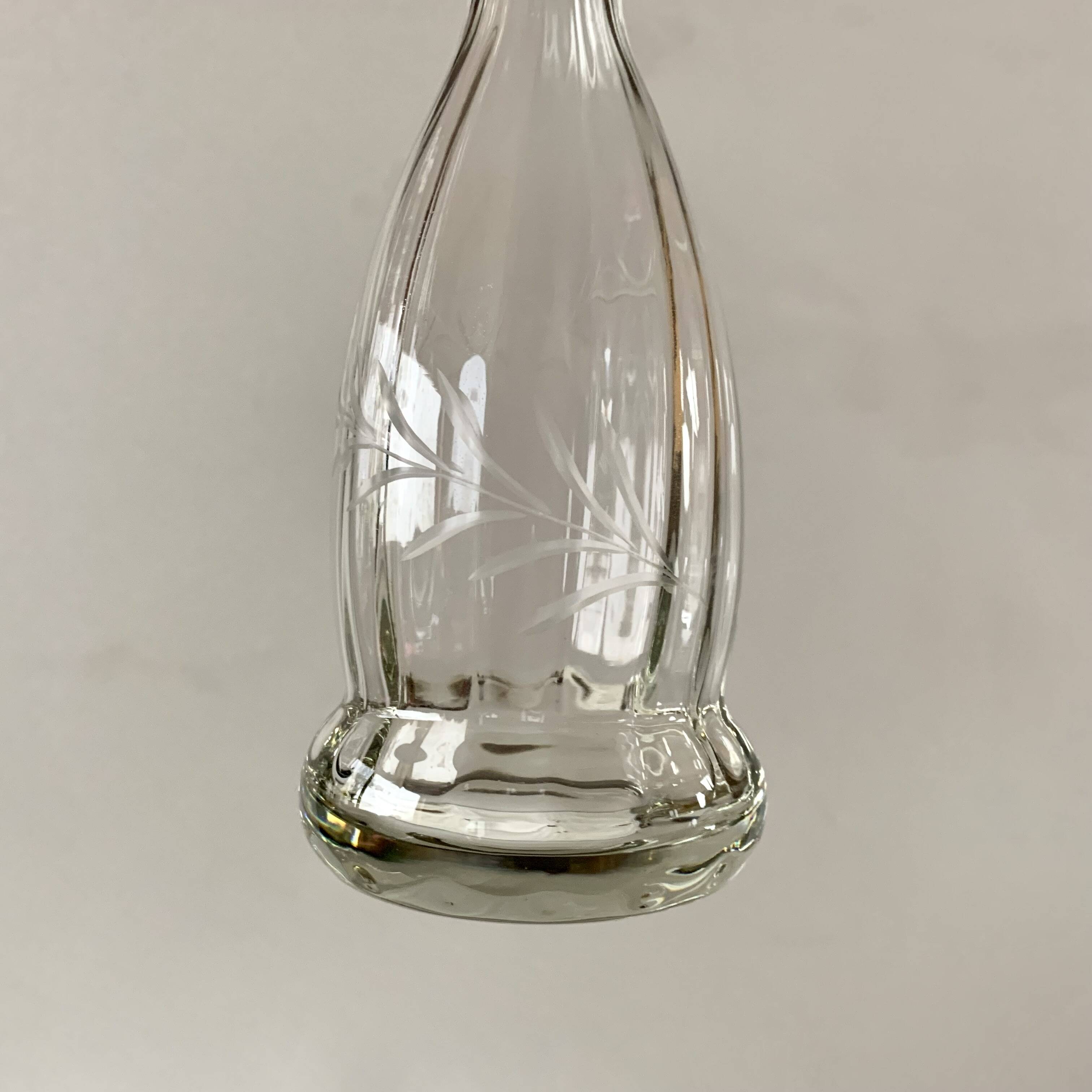 Old cut crystal liquor service