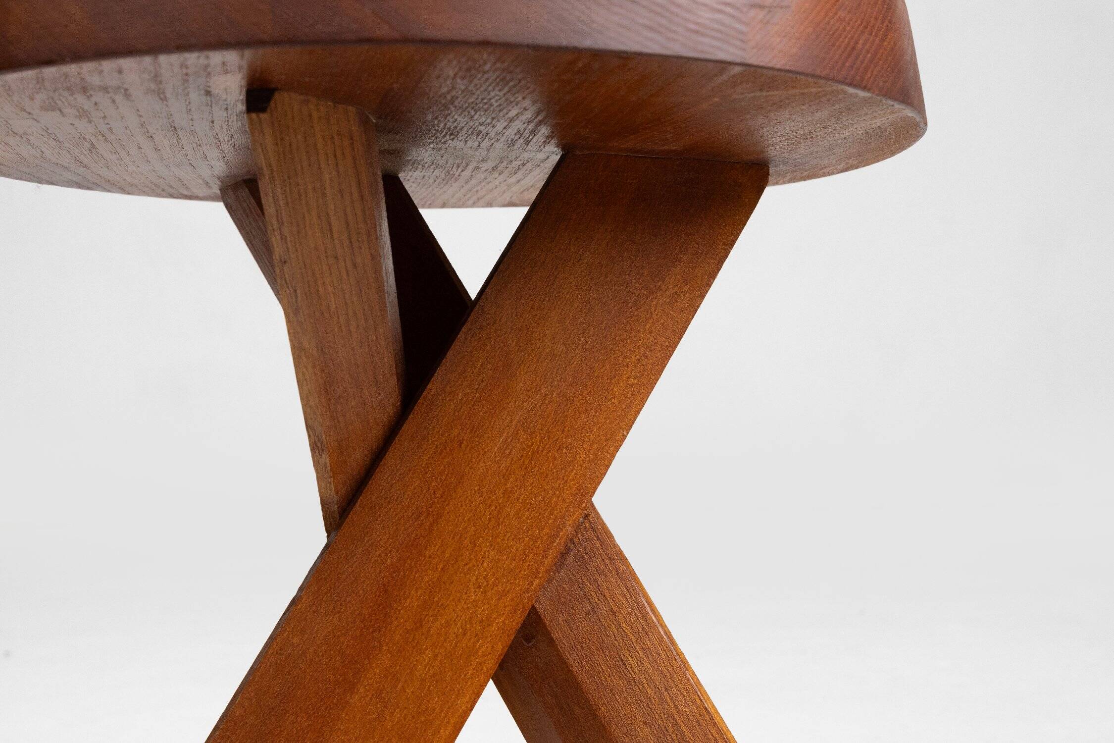 Model S31 Stool in Elm Wood by Pierre Chapo, 1974