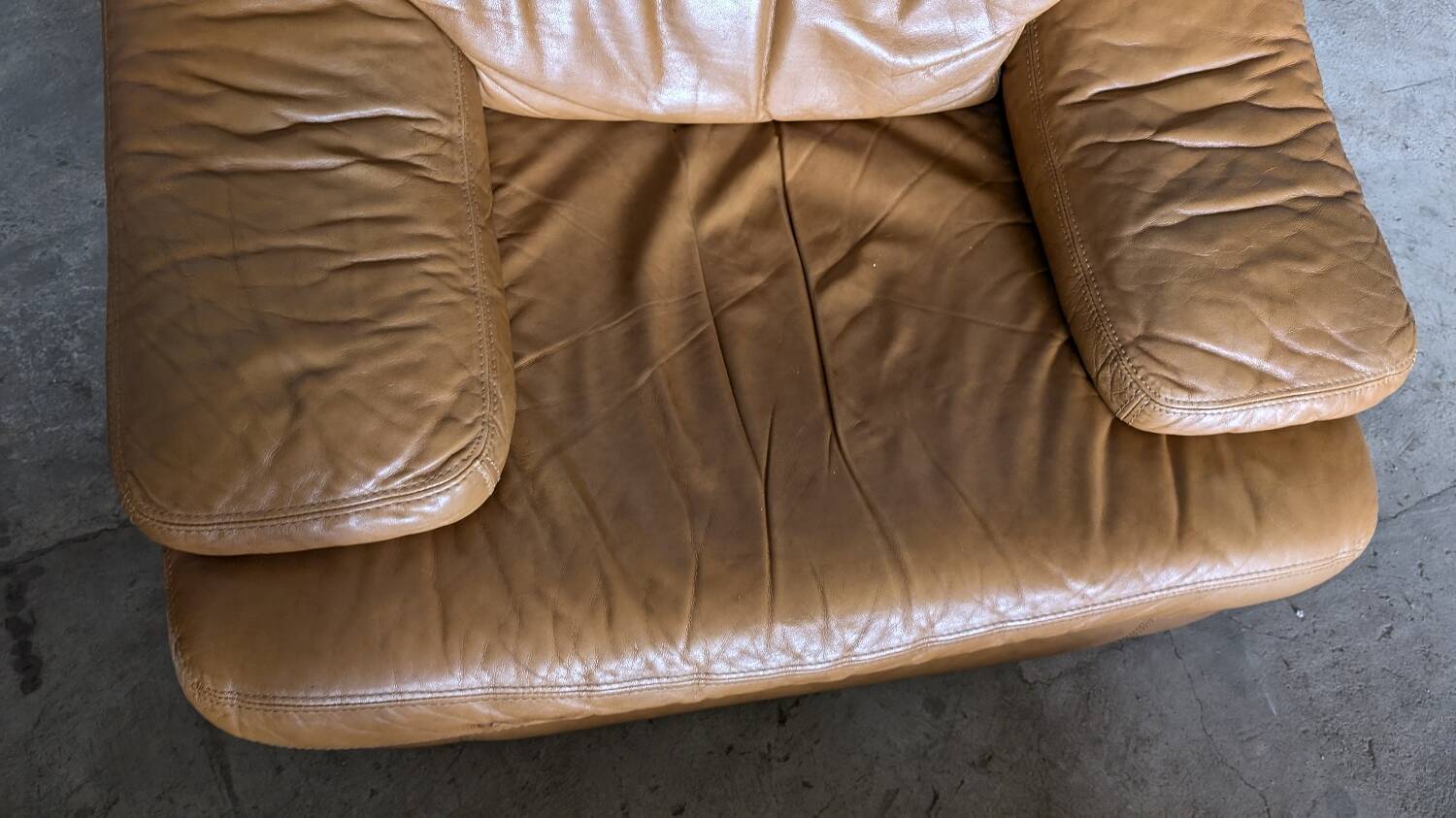 Designer leather sofa