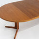 Vintage Danish round extendable dining table Gudme 1960s