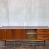 Scandinavian teak row design 1950 1960