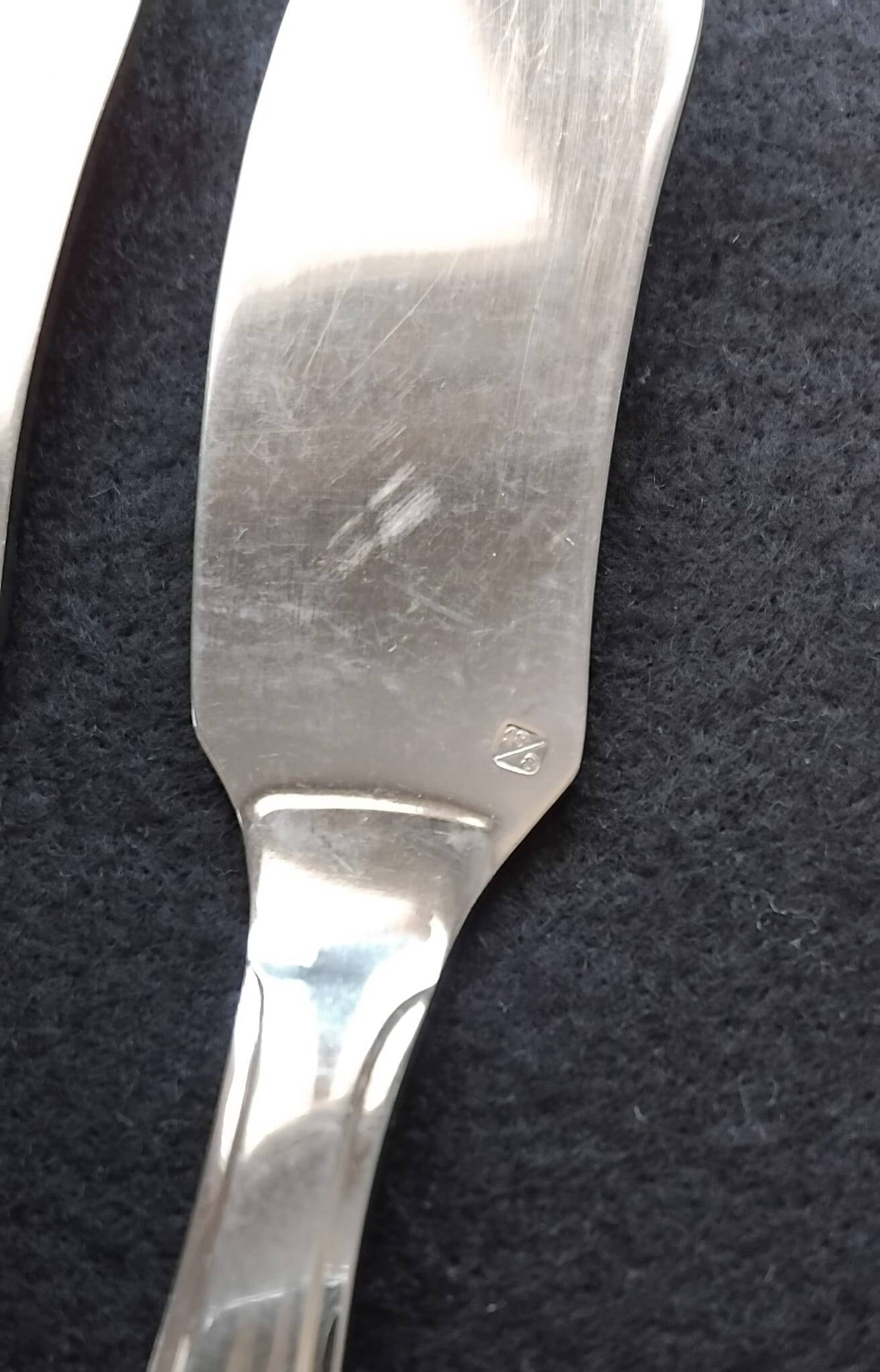12-piece fish service - Art Deco style - Dell Inox