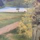 Small Vintage Oil Landscape signed by artist G. Carlson 1947