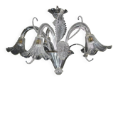 Grand pendentif en verre de Murano italien Art Déco des années 1960