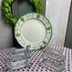 Lot de 6 porte-couteaux en verre moulé anciens