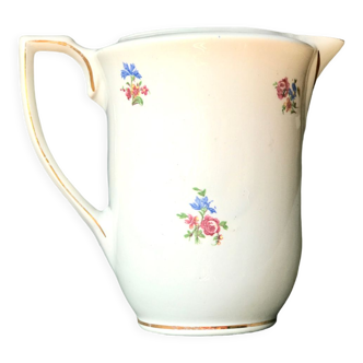 Limoges flowered milk jug