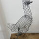 Sculpture poule en métal