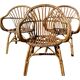 3 rattan armchairs from the 60'S