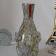 Vase d'art marmoréen vintage