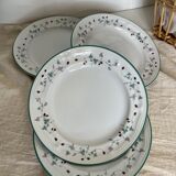 Set of 4 porcelain plates