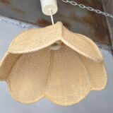 Braided flower pendant