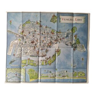 Vintage map of Venice