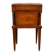 Empire-style bedside table in mahogany