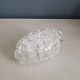 Large molded glass flower holder