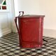 Metal firefighter's bin