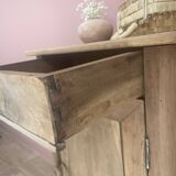 Bedside table / side table old solid wood (oak)