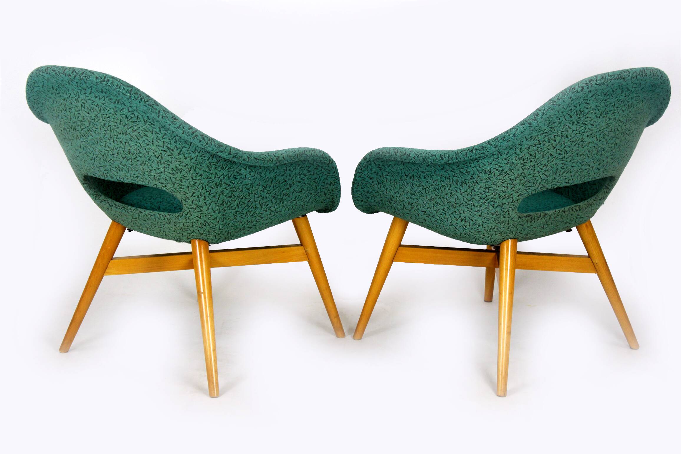 Fauteuils par Miroslav Navratil pour Tatra Nábytok, années 1960, ensemble de 2