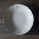 12 assiettes creuses blanches initiales dorées