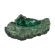 Coupelle en bloc de malachite brute